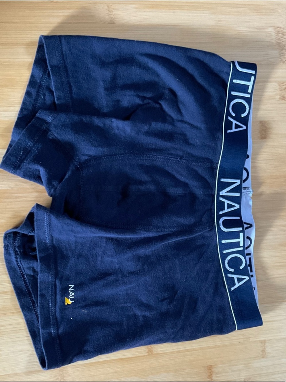 Nautica Navy Athletic Boxer Shorts with Branded Waistband